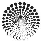 Lunar Circle Logo von Theresa Lambrecht – Mondphasen-Design, Symbol für hochwertige Moon Phase Art und limitierte Kunstwerke.